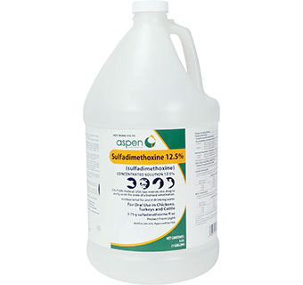 Sulfadimethoxine Concentrated solution 12.5% Gallon